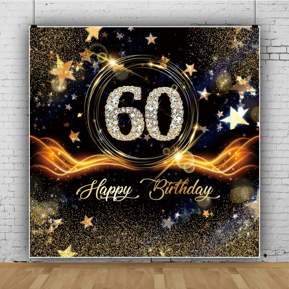Laeacco 60-й день рождения Фото фоны золотые блестки звезда алмазные цифры светильник боке искусственные фотографические фоны
Laeacco 60-й день рождения Фото фоны золотые блестки звезда алмазные цифры светильник боке искусственные фотографические фоны