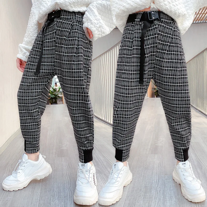 LucaLucky Girls Fleece Harm Pants Teenage Girl Black Plaid Mid Waist Warm Trousers Kids Cotton Sport Pant Clothing 4-16 Years 
LucaLucky Girls Fleece Harm Pants Teenage Girl Black Plaid Mid Waist Warm Trousers Kids Cotton Sport Pant Clothing 4-16 Years