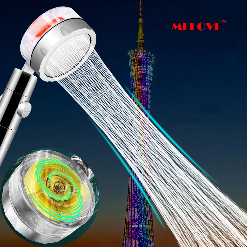 Pressurized 360 Rotation Bathroom Shower Head Propeller Turbo Boost Spray Water Saving Switch Button Fancy Shape Shower
Pressurized 360 Rotation Bathroom Shower Head Propeller Turbo Boost Spray Water Saving Switch Button Fancy Shape Shower