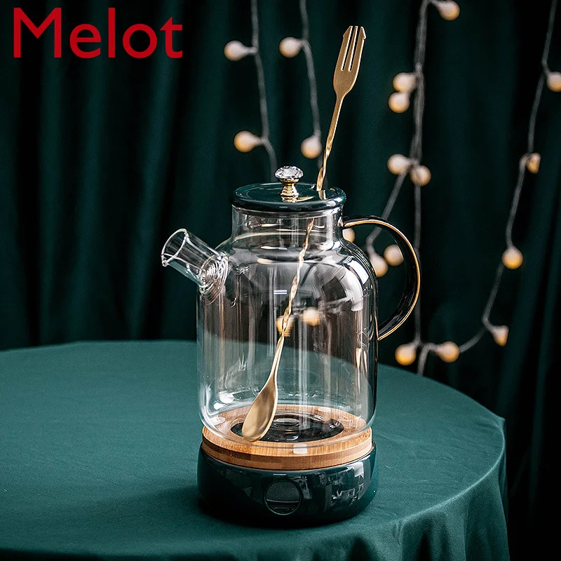 Nordic Light Luxury Teapot Set Glass Home with Utensils Afternoon Tea Fruit Teapot Tea Set Heated Tea Gifts From Elders Durable
Nordic Light Luxury Teapot Set Glass Home with Utensils Afternoon Tea Fruit Teapot Tea Set Heated Tea Gifts From Elders Durable