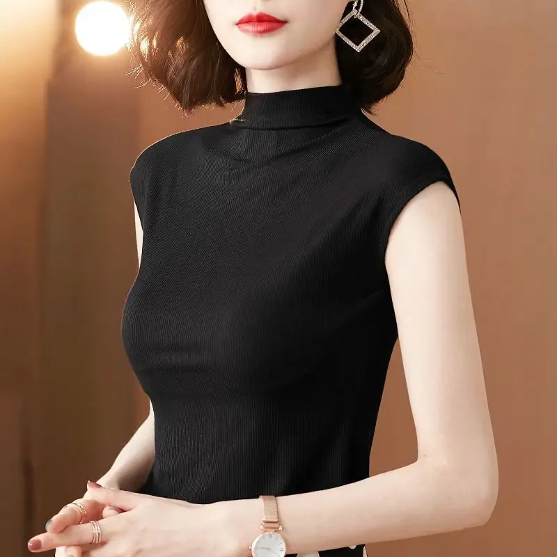 Modal vest women's cool stretch summer new style elegant base coat slim solid color top inner wear outer wear short sleeve
Modal vest women's cool stretch summer new style elegant base coat slim solid color top inner wear outer wear short sleeve