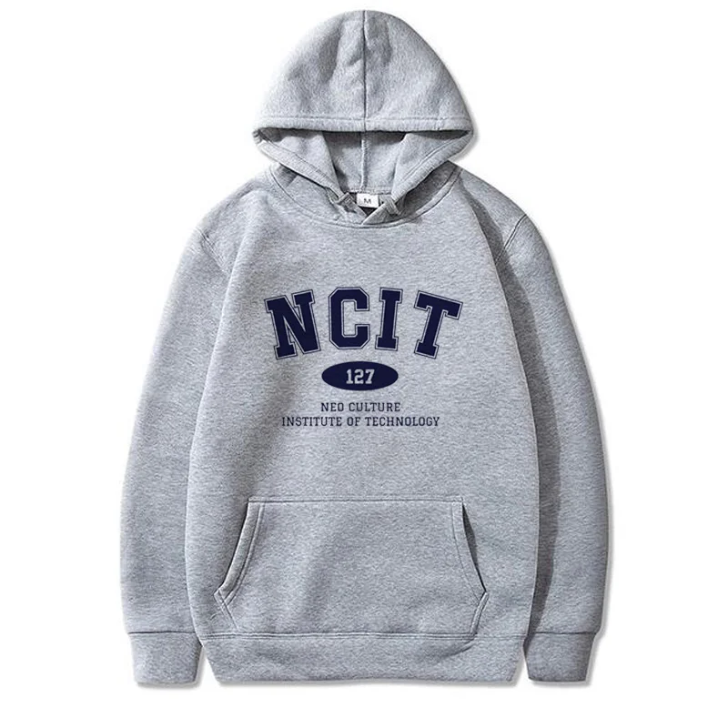 127 толстовки NCIT Модные свитшоты с надписью NCT для мужчин и женщин толстовка