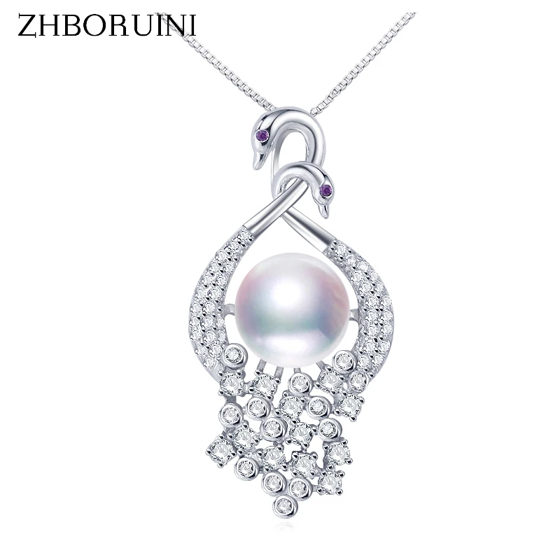 ZHBORUINI Top Quality Pearl Jewelry Freshwater Pearl Pendant Two Swans Necklace 925 Sterling Silver Jewelry For Women Wholesale
ZHBORUINI Top Quality Pearl Jewelry Freshwater Pearl Pendant Two Swans Necklace 925 Sterling Silver Jewelry For Women Wholesale