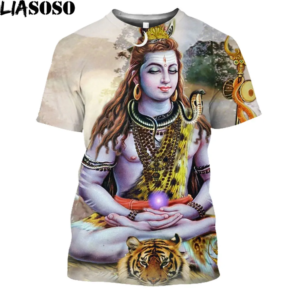 Liasoсо, Мужская футболка с изображением индуистского бога, лорд Шивы, 3D принт, аниме, футболки в стиле хип-хоп, модные топы в стиле Харадзюку с ... 
Liasoсо, Мужская футболка с изображением индуистского бога, лорд Шивы, 3D принт, аниме, футболки в стиле хип-хоп, модные топы в стиле Харадзюку с ...