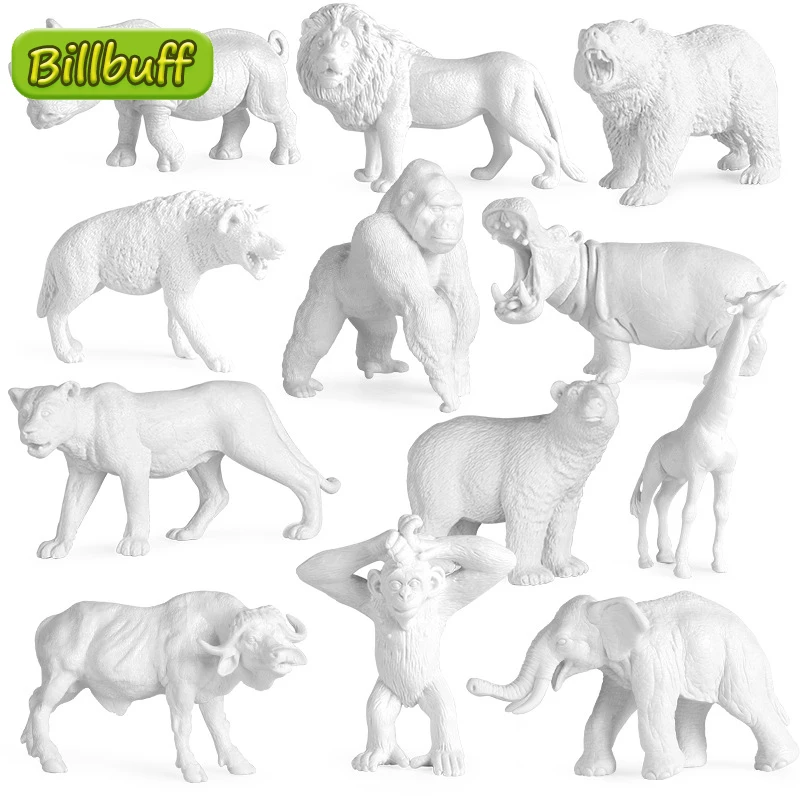NEW Simulation Wild Animal White Embryo Model Lion Tiger Elephant Rhino Action Figures Early Educational toys for children Gift
NEW Simulation Wild Animal White Embryo Model Lion Tiger Elephant Rhino Action Figures Early Educational toys for children Gift