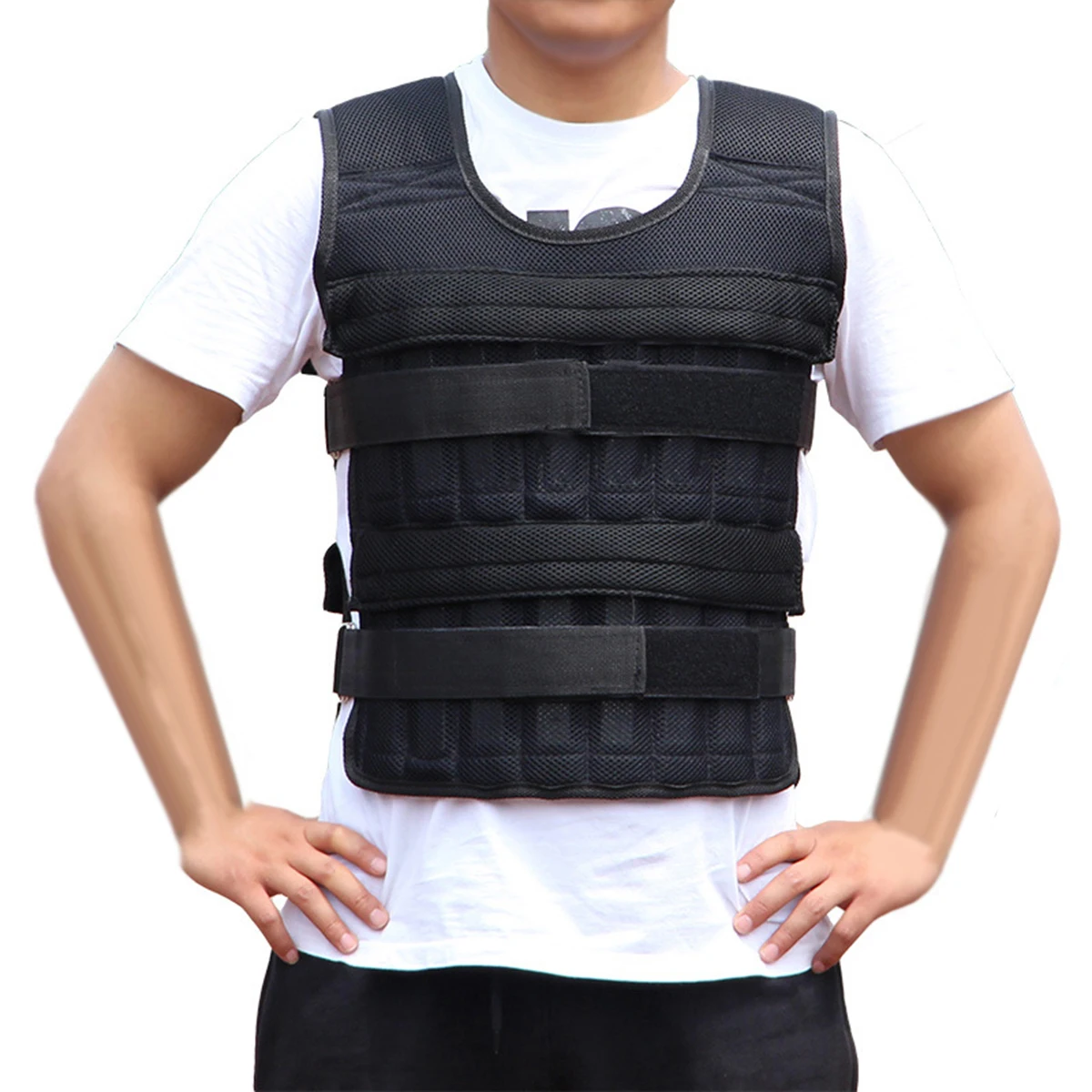 Adjustable Empty pockets Loading Weighted Vest Jacket for Exercise Fitness Boxing Training Workout Fitness Sand Clothing
Adjustable Empty pockets Loading Weighted Vest Jacket for Exercise Fitness Boxing Training Workout Fitness Sand Clothing