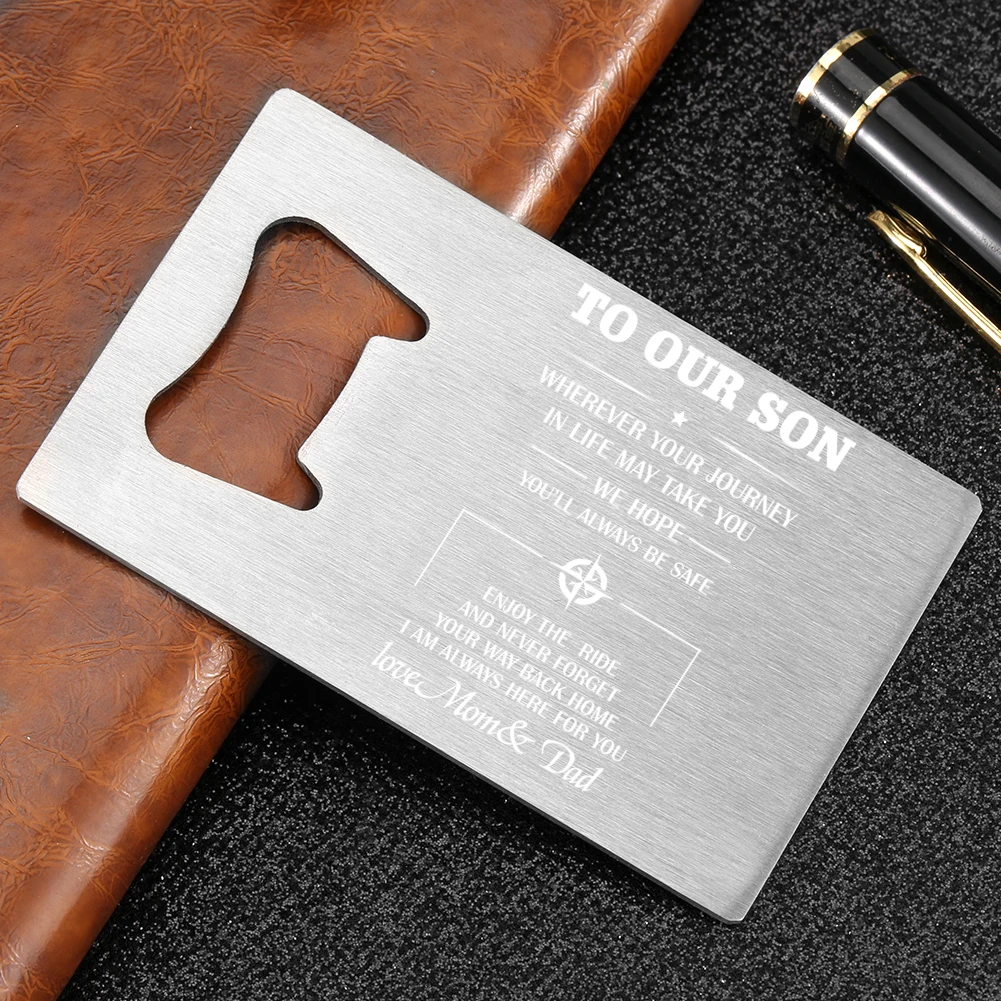 High Quality Stainless Steel Rectangle Card Bottle Opener Glass Beer Portable Bar Tool Durable Kitchen Accessories Men Women
High Quality Stainless Steel Rectangle Card Bottle Opener Glass Beer Portable Bar Tool Durable Kitchen Accessories Men Women