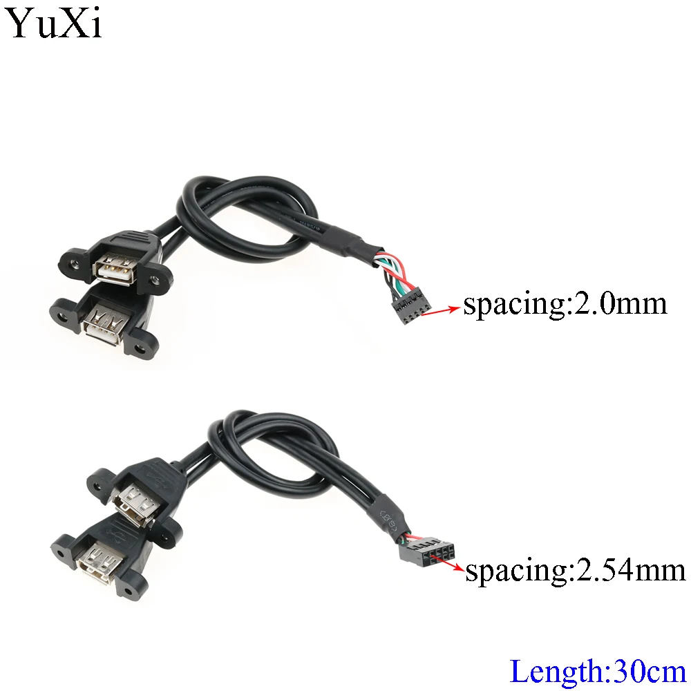 Фото Новый 2 портовый USB кабель YuXi 0 для подключения данных к 9 контактному адаптеру