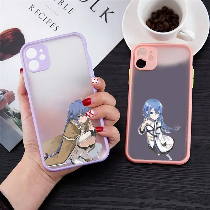 Mushoku Tensei roxy Phone Case for iPhone 13 12 XS 11 pro max mini se2020 7 8 plus X XR color purple matte transparent coque 
Mushoku Tensei roxy Phone Case for iPhone 13 12 XS 11 pro max mini se2020 7 8 plus X XR color purple matte transparent coque