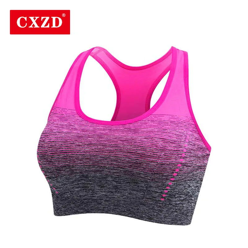 CXZD Sports Bra High Stretch Breathable Top Fitness Women Padded for Running Gym Seamless Crop Bra Gradient Sport Bra
CXZD Sports Bra High Stretch Breathable Top Fitness Women Padded for Running Gym Seamless Crop Bra Gradient Sport Bra