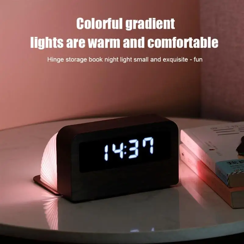 LED Digital Alarm Clock With Night Light Desktop Eye Protection Desk Charging Colorful Lamp Time Light for Bedroom Home Decor
LED Digital Alarm Clock With Night Light Desktop Eye Protection Desk Charging Colorful Lamp Time Light for Bedroom Home Decor