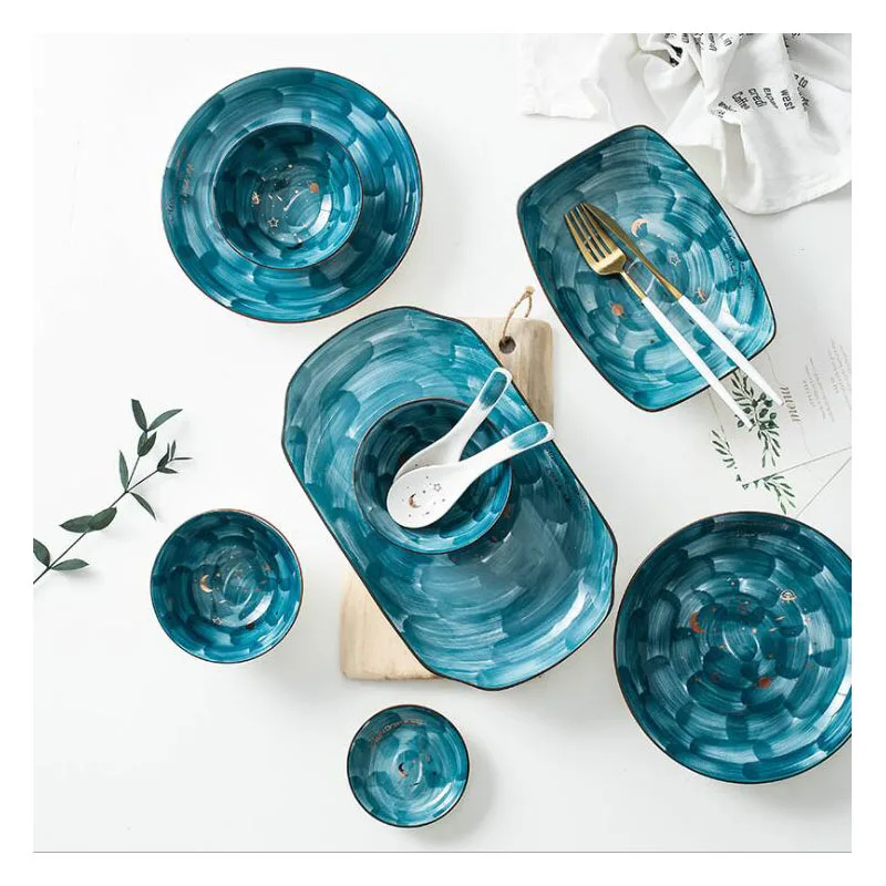 dinnerware plates rice bowl saucers ceramic dishes starry sky series ceramic plate
dinnerware plates rice bowl saucers ceramic dishes starry sky series ceramic plate