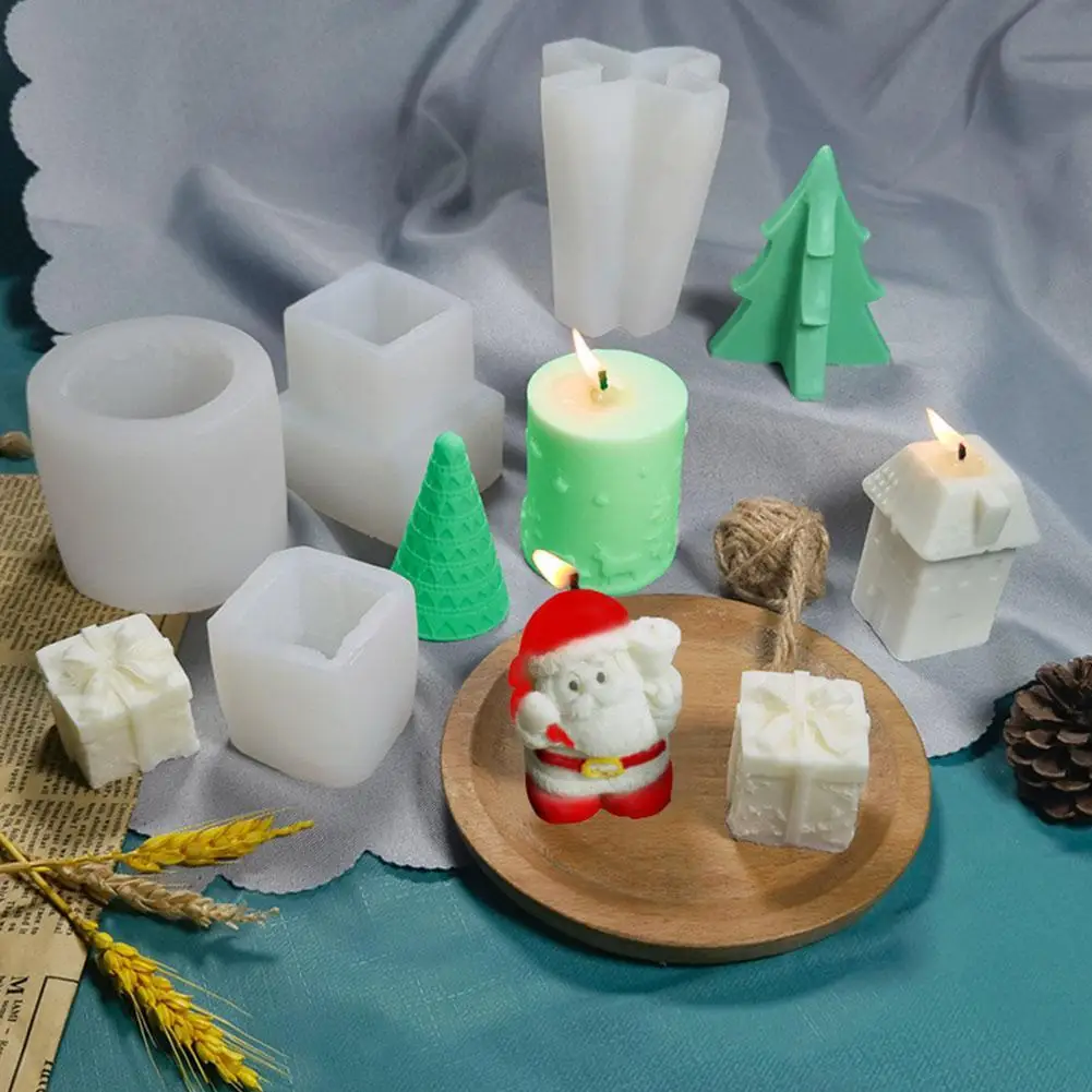 3D Christmas Candle Mold DIY Handmade Soap Craft Silicone Aromatherapy Candle Mould Candle Making Supplies Home Decor
3D Christmas Candle Mold DIY Handmade Soap Craft Silicone Aromatherapy Candle Mould Candle Making Supplies Home Decor