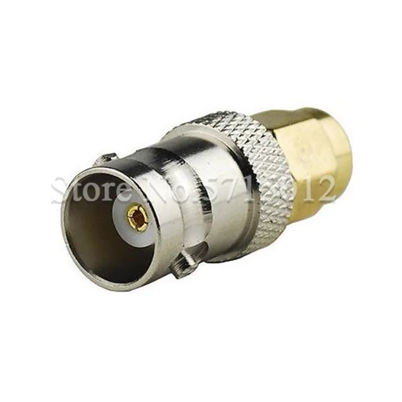 

2Pcs Pure Copper RF Coaxial Cable Connector Adaptors BMC Famale Turn to SMA Male Adaptor BNC-K / SMA-J