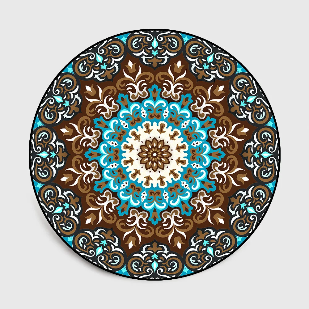 Ethnic Styles Mandala Flower Round Rugs Carpets For Living Room Bedroom Non-slip Floor Mat Bedroom decor
Ethnic Styles Mandala Flower Round Rugs Carpets For Living Room Bedroom Non-slip Floor Mat Bedroom decor