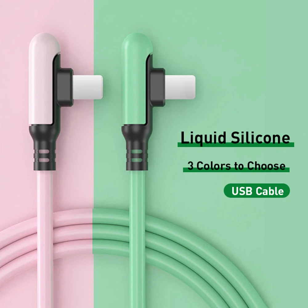 0.3/1.2/1.8m USB Cable Fast Charging 90 Degrees Liquid Silicon Phone Charger Data Cable for iPhone 12/11/Pro Max/X/8/7/6 Cables
0.3/1.2/1.8m USB Cable Fast Charging 90 Degrees Liquid Silicon Phone Charger Data Cable for iPhone 12/11/Pro Max/X/8/7/6 Cables