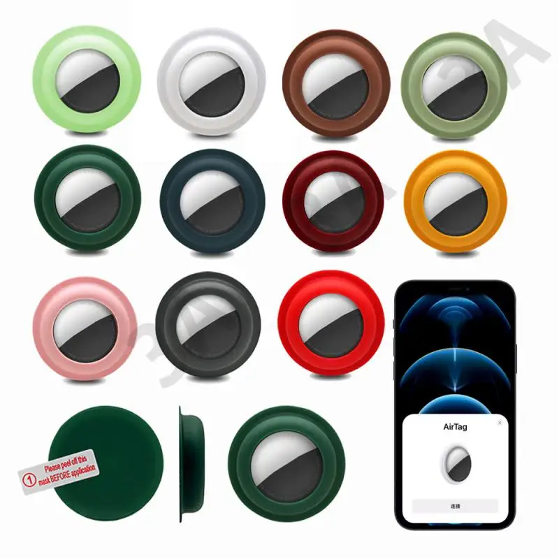 Airtags Soft Silicone Sleeve Anti-lost Protective Sleeve Back Adhesive Suitable For Apple Airtag Half-enclosed Protective Sleeve 
Airtags Soft Silicone Sleeve Anti-lost Protective Sleeve Back Adhesive Suitable For Apple Airtag Half-enclosed Protective Sleeve