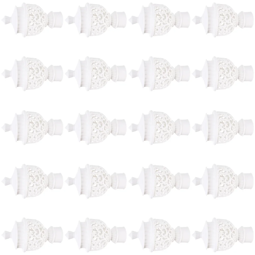 20pcs Decorative Curtain Rod End Curtain Rod Head Plug for Home (White)
20pcs Decorative Curtain Rod End Curtain Rod Head Plug for Home (White)