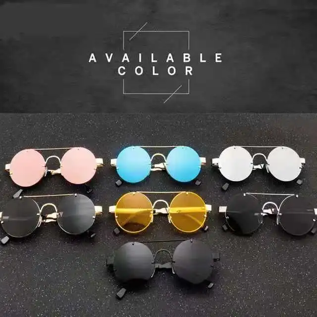 Round Steampunk Sunglasses Men 2021 Fashion Elastic Temples Brand Designer Vintage Rimless Sun Glasses For Women Lentes De Sol
Round Steampunk Sunglasses Men 2021 Fashion Elastic Temples Brand Designer Vintage Rimless Sun Glasses For Women Lentes De Sol