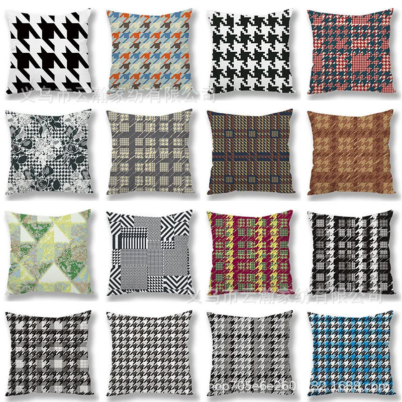 Houndstooth Plaid Cushion Cover Christmas Pillow Covers Black White Throw Pillow Cover Sofa Decoration 45x45 Square Chair Decor
Houndstooth Plaid Cushion Cover Christmas Pillow Covers Black White Throw Pillow Cover Sofa Decoration 45x45 Square Chair Decor