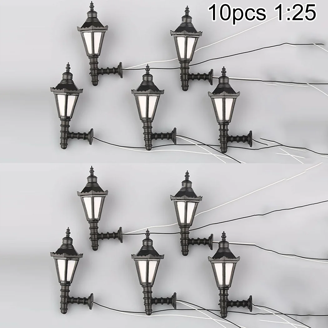 10Pcs Train Railway Park Led Lamppost Lamps Wall Lights Model Scale 1:25 3V Model Garden Lamps Miniature Lanscape ornament
10Pcs Train Railway Park Led Lamppost Lamps Wall Lights Model Scale 1:25 3V Model Garden Lamps Miniature Lanscape ornament