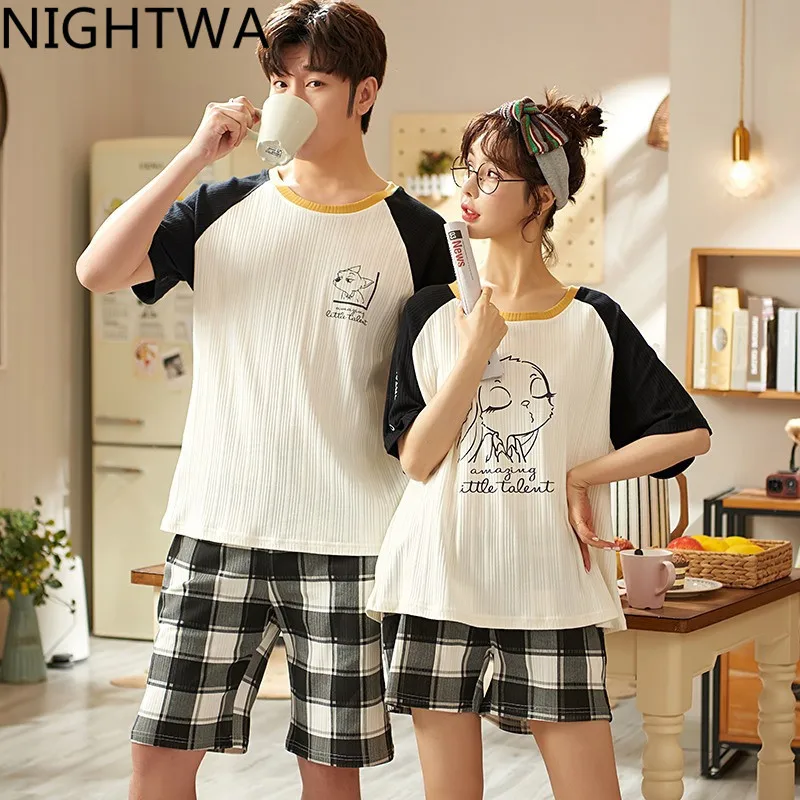NIGHTWA Pajamas Set Women Pyjama Sleepwear Night suit Pijama Mujer Home Wear Women Plus size 3XL Summer Cartoon Cotton Nightwear
NIGHTWA Pajamas Set Women Pyjama Sleepwear Night suit Pijama Mujer Home Wear Women Plus size 3XL Summer Cartoon Cotton Nightwear