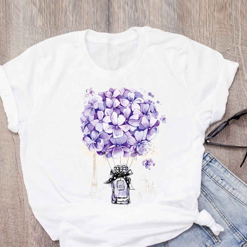 Summer Clothes Flower Balloon Print T-shirts women Short Sleeve Woman Tshirt Kawaii Female T-shirt Casual
Summer Clothes Flower Balloon Print T-shirts women Short Sleeve Woman Tshirt Kawaii Female T-shirt Casual