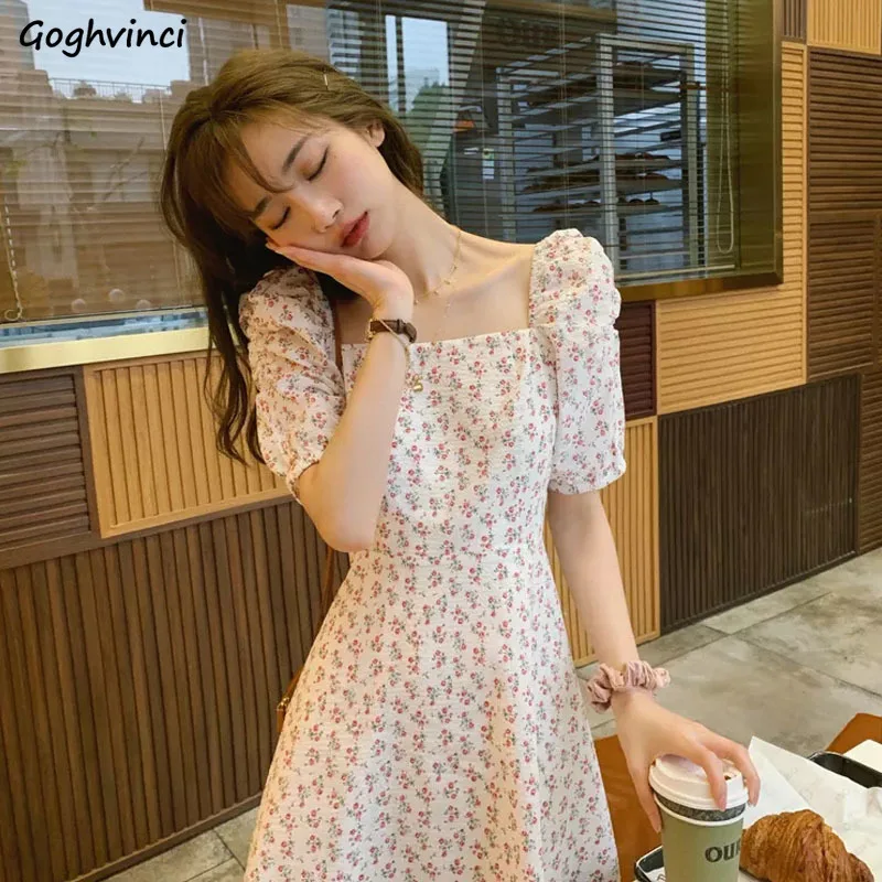 Dress Women Summer New Puff Sleeve High Waist Fashion Vintage French Style Floral Sundress Holiday College Elegant Lady Vestido
Dress Women Summer New Puff Sleeve High Waist Fashion Vintage French Style Floral Sundress Holiday College Elegant Lady Vestido