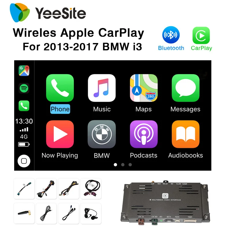 Yeesite wifi беспроводная Apple Carplay автомобильная игра Android Авто зеркальное зеркало
