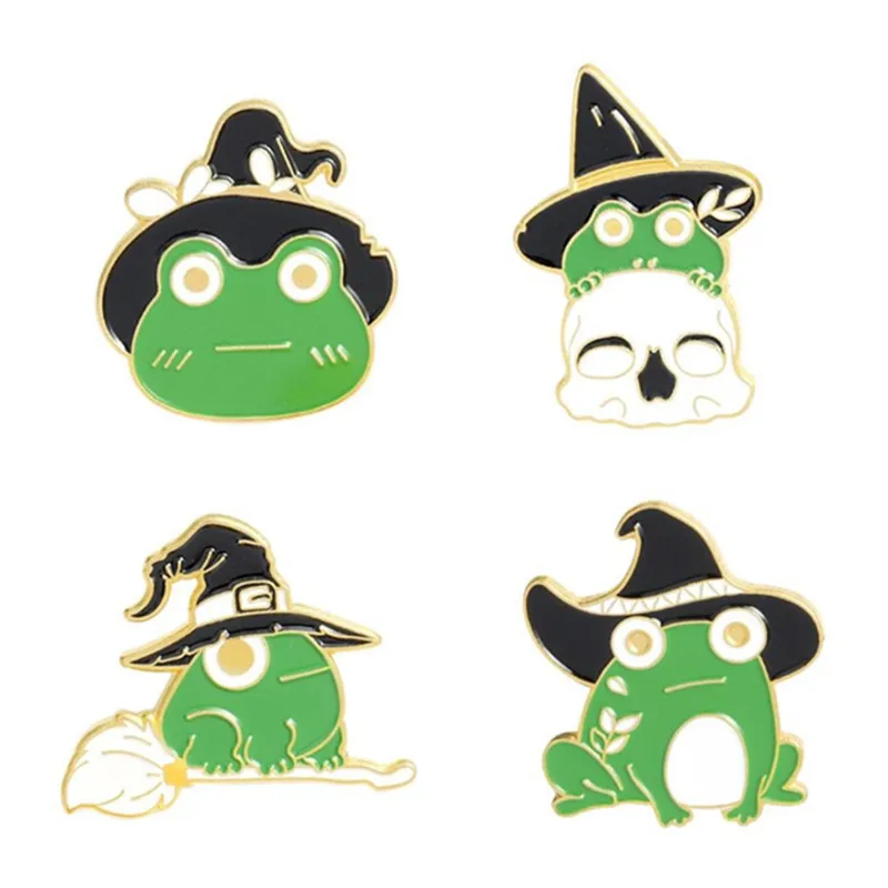 

Witch Frog Anime Badges Cartoon Lapel Pins Enamel Brooches For Women Cute Pins Metal Decorative Badges Gothic Brooch For Clothes