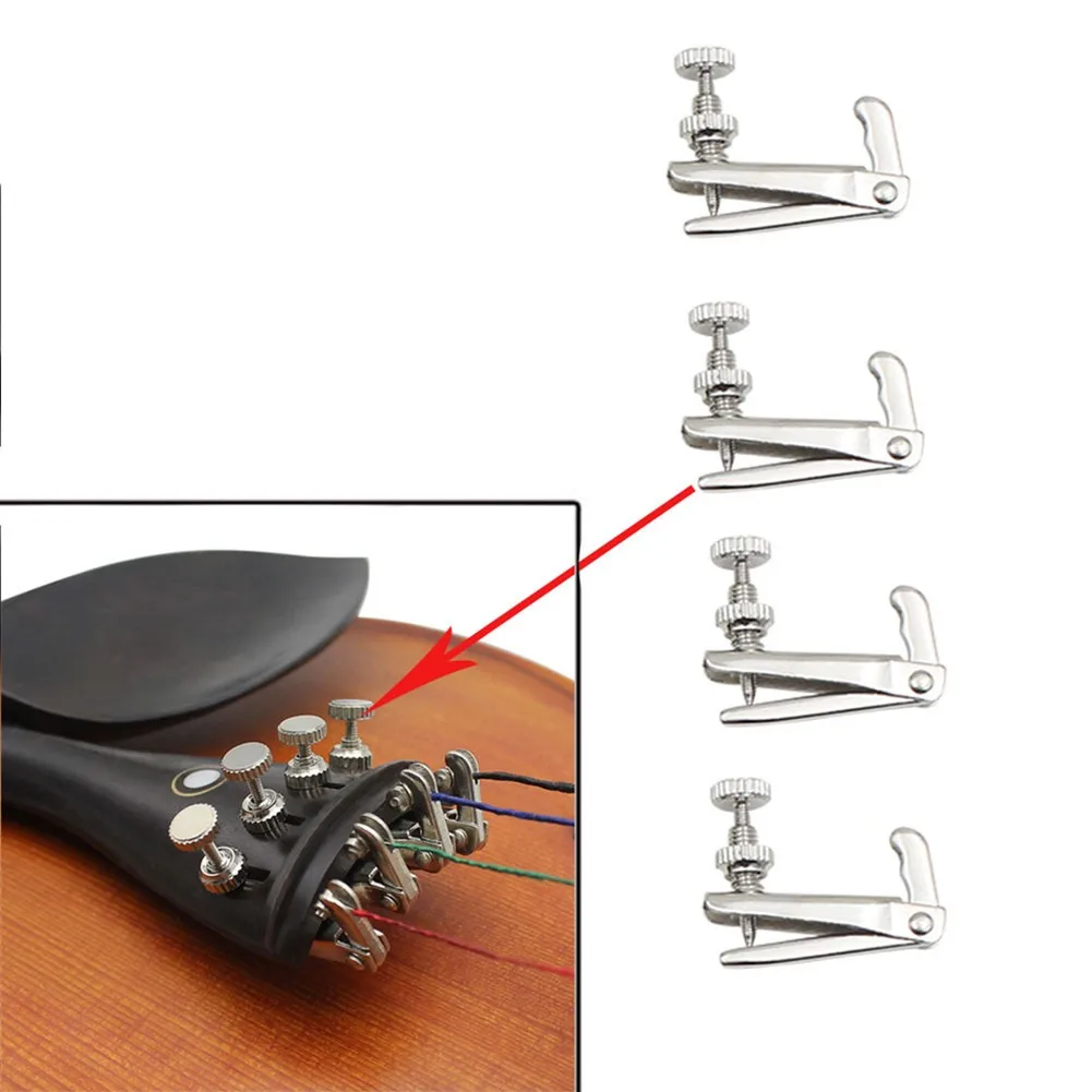 4pcs Wittner Cello String Fine Tuners For 1/4 1/8 1/2 4/4 3/4 Size Silver Or Black String Instruments Violin Parts Accessories
4pcs Wittner Cello String Fine Tuners For 1/4 1/8 1/2 4/4 3/4 Size Silver Or Black String Instruments Violin Parts Accessories