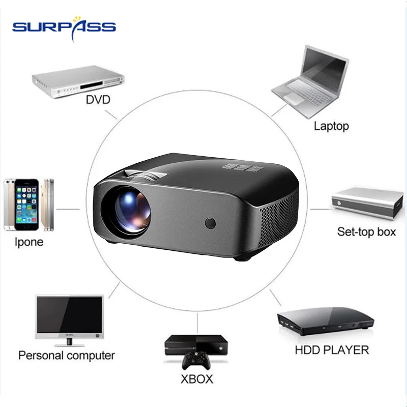 HD 720P LED Laser Projector Support Full HD WIFI Bluetooth 2800 Lumens HDMI USB Port Laser Projectors
HD 720P LED Laser Projector Support Full HD WIFI Bluetooth 2800 Lumens HDMI USB Port Laser Projectors