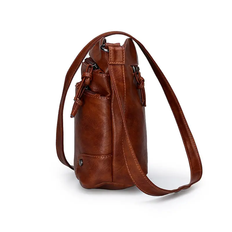 Women's bags Shoulder bag for women retro soft PU leather multi-layer Zipper bags beach bag Female bag designer bag ladies bag 
Women's bags Shoulder bag for women retro soft PU leather multi-layer Zipper bags beach bag Female bag designer bag ladies bag