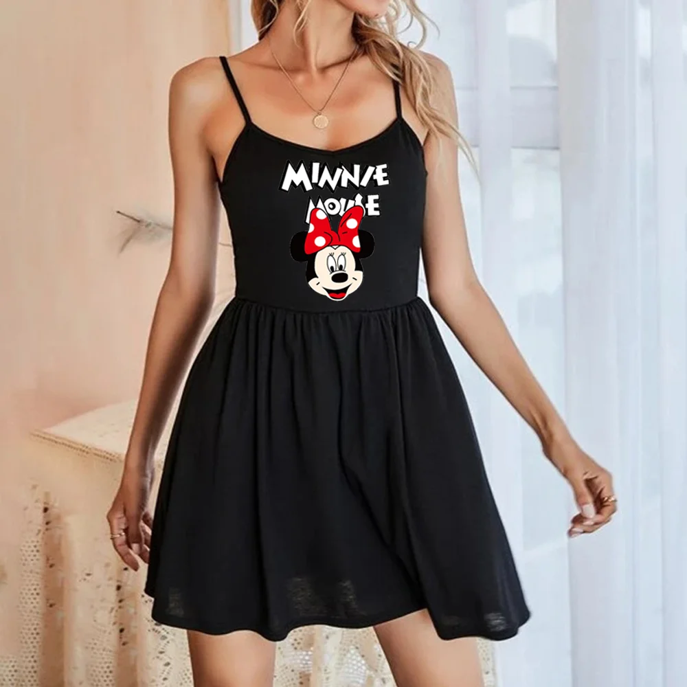 Disney Mickey Mouse Print Fashion New Dress Sexy Cross Halter Sling Dress Ladies Little Black Dress sling dress women
Disney Mickey Mouse Print Fashion New Dress Sexy Cross Halter Sling Dress Ladies Little Black Dress sling dress women