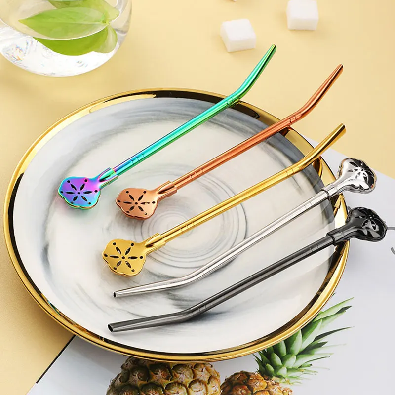 Petal-shaped Colander Detachable Filter Straw Spoon Detachable Straw Spoon Stainless Steel Straw Spoon Kitchen Bar Accessories
Petal-shaped Colander Detachable Filter Straw Spoon Detachable Straw Spoon Stainless Steel Straw Spoon Kitchen Bar Accessories