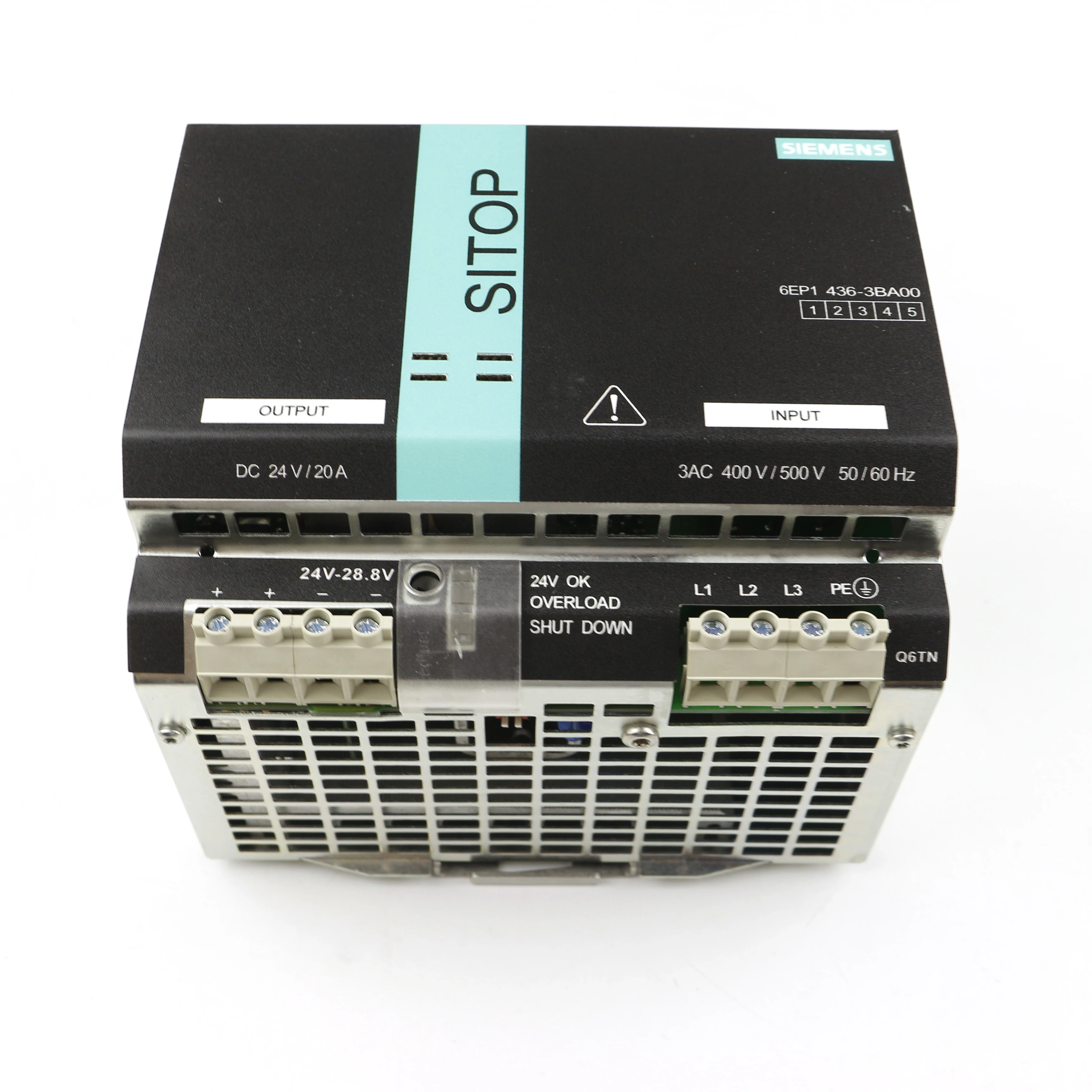 6EP1436-3BA00 SITOP Modular 20 A Regulating Power Input 3 AC 400-500 V Output DC 24 V/20 A Product life cycle PM400
6EP1436-3BA00 SITOP Modular 20 A Regulating Power Input 3 AC 400-500 V Output DC 24 V/20 A Product life cycle PM400