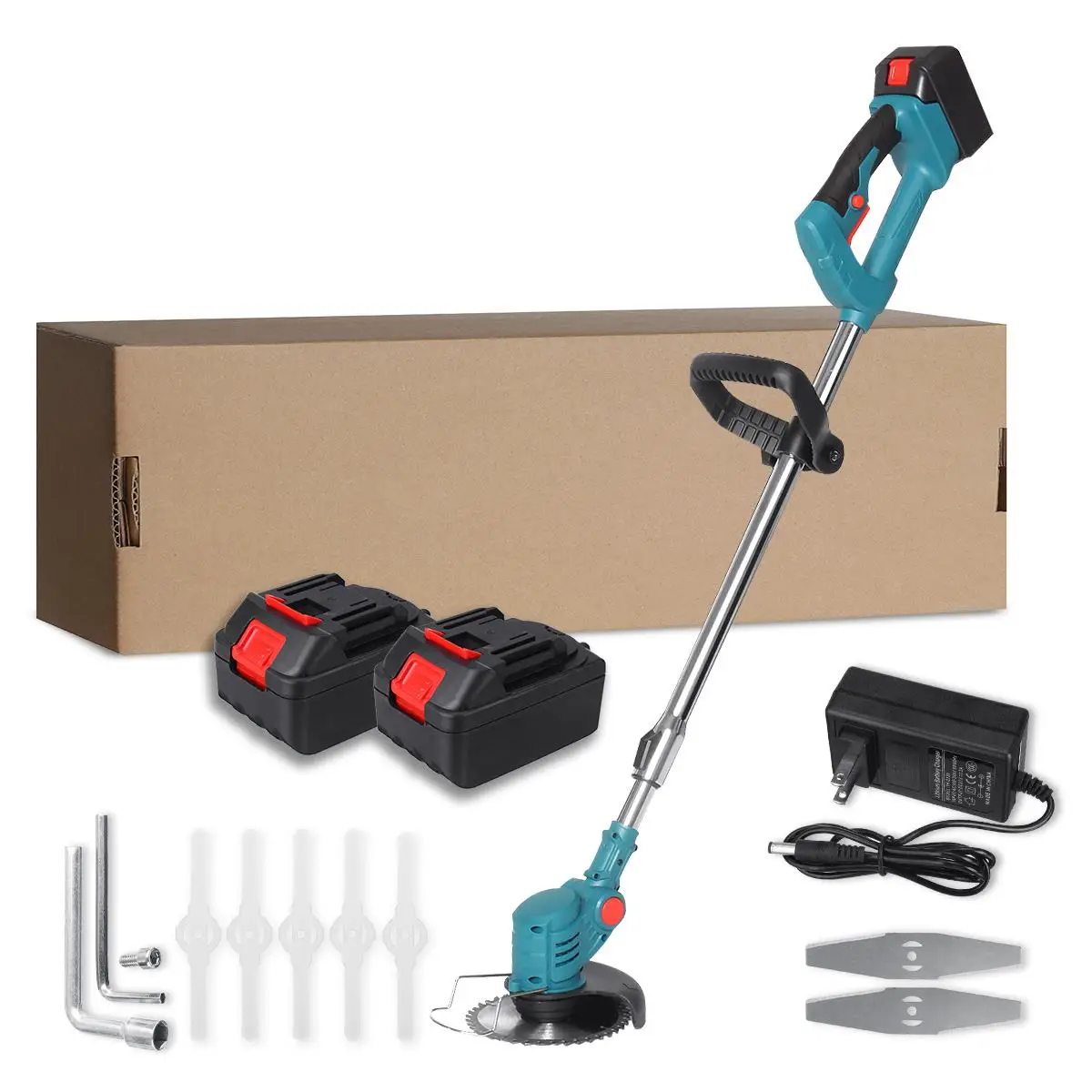 1800W Electric Grass Trimmer Cordless Lawn Mower Hedge Trimmer Adjustable Handheld Garden Pruning Power Tool for Makita Battery
1800W Electric Grass Trimmer Cordless Lawn Mower Hedge Trimmer Adjustable Handheld Garden Pruning Power Tool for Makita Battery