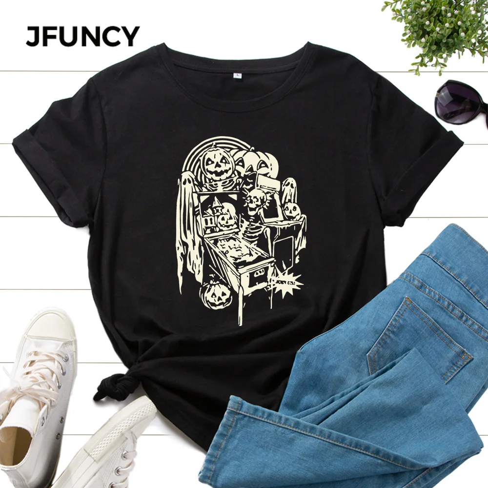 JFUNCY Oversized Women Halloween T-shirts Harajuku Graphic Tee Shirts Casual Woman Tshirts Clothes Female Cotton Tops
JFUNCY Oversized Women Halloween T-shirts Harajuku Graphic Tee Shirts Casual Woman Tshirts Clothes Female Cotton Tops