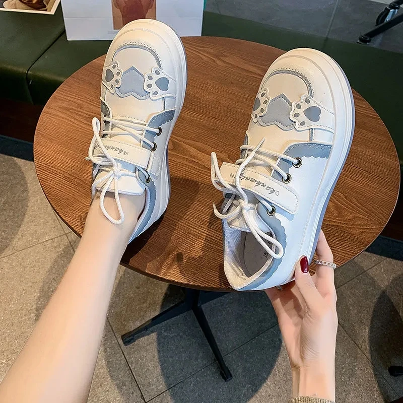 Kawaii Lolita Vulcanized Shoes for Women Female Breathable PU Leather Love Head Shoes Round Toe Platform Student Girls Sneaker
Kawaii Lolita Vulcanized Shoes for Women Female Breathable PU Leather Love Head Shoes Round Toe Platform Student Girls Sneaker