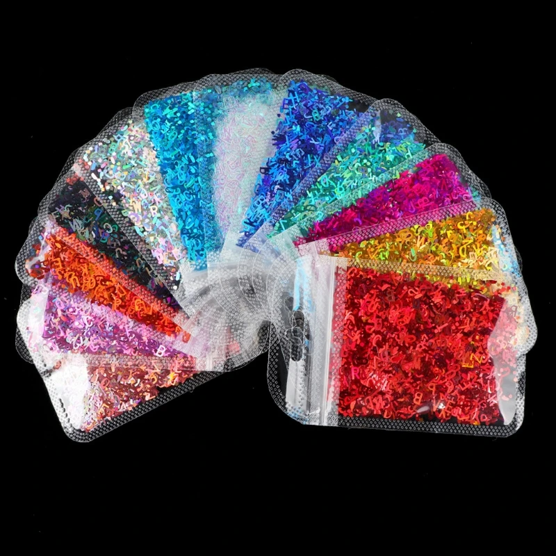 N58F 12 Colors Alphabet Holographic Laser- Letters Chunky Glitter Epoxy Resin Festival Chunky Letters Mixed Sequins 2g Per
N58F 12 Colors Alphabet Holographic Laser- Letters Chunky Glitter Epoxy Resin Festival Chunky Letters Mixed Sequins 2g Per