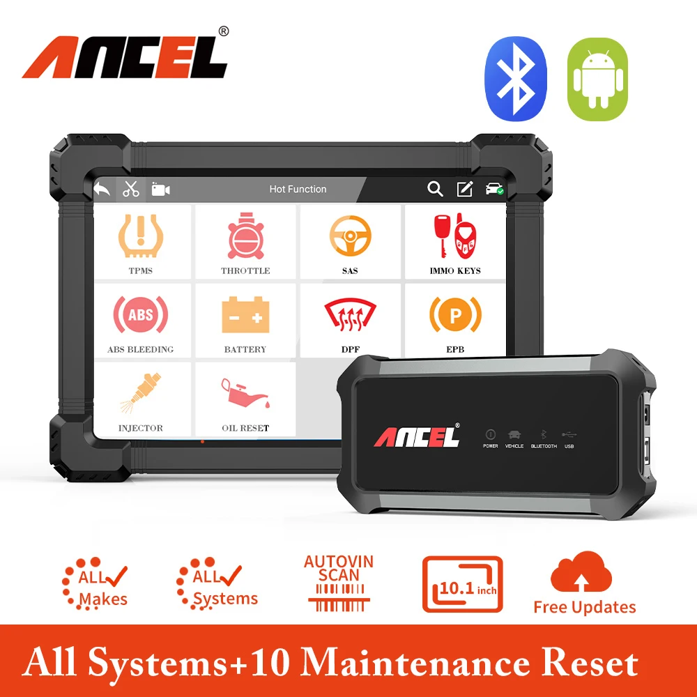 Ancel X7 OBD2 Automotive Scanner Full System Code Reader Oil EPB IMMO TPMS 10 Reset Car Diagnosis Tool Free Update In Russian
Ancel X7 OBD2 Automotive Scanner Full System Code Reader Oil EPB IMMO TPMS 10 Reset Car Diagnosis Tool Free Update In Russian