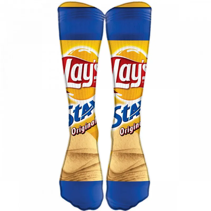 New Potato Chips Funny Socks Womens Unisex Creative 3D Printed Fashion Knee Women Socks Novelty Casual Cotton Socks Femme Meias 
New Potato Chips Funny Socks Womens Unisex Creative 3D Printed Fashion Knee Women Socks Novelty Casual Cotton Socks Femme Meias