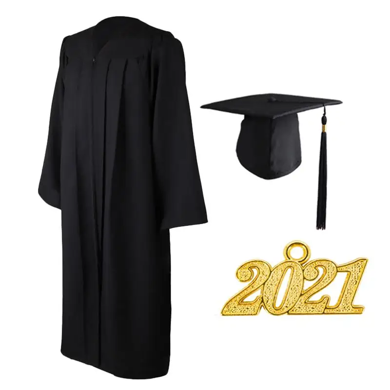 Adults 2021 Graduation Gown And Cap Tassel Drape High School Gown Set Graduation Party Decoration Accessories
Adults 2021 Graduation Gown And Cap Tassel Drape High School Gown Set Graduation Party Decoration Accessories