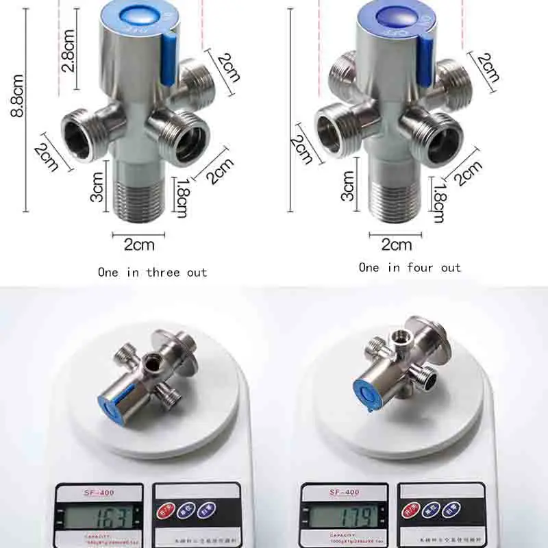 304 Stainless Steel Triangle Valve Cold And Hot One Into Four Out Inlet Toilet Water Heater Bathroom Accessories
304 Stainless Steel Triangle Valve Cold And Hot One Into Four Out Inlet Toilet Water Heater Bathroom Accessories