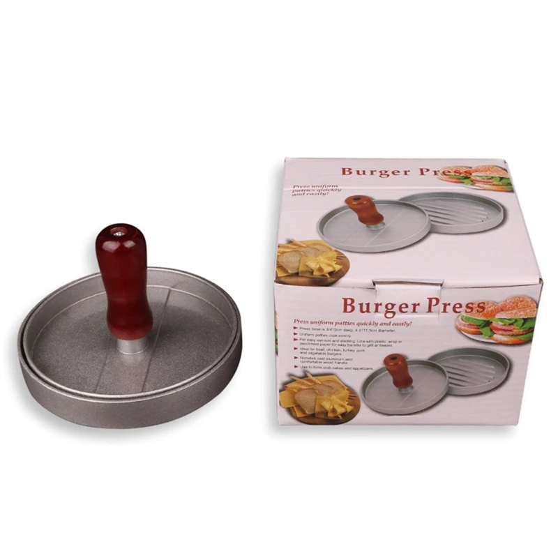 High quality Round Shape Hamburger Press Aluminum Alloy Meat Beef Grill Burger Mold Kitchen Tool
High quality Round Shape Hamburger Press Aluminum Alloy Meat Beef Grill Burger Mold Kitchen Tool