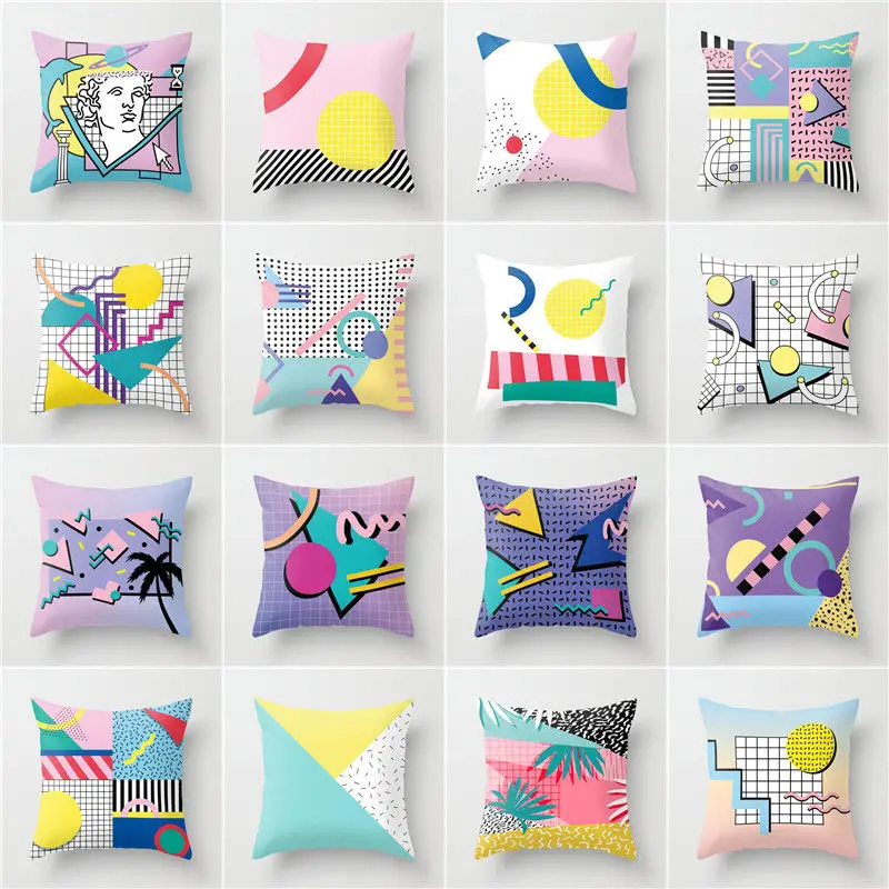 Nordic Ins Style Geometric Colorful Sofa Cushion Cover Waist Pillow Case Cushion Net Red Pillow Office Sofa Sun Cushion Pillow
Nordic Ins Style Geometric Colorful Sofa Cushion Cover Waist Pillow Case Cushion Net Red Pillow Office Sofa Sun Cushion Pillow