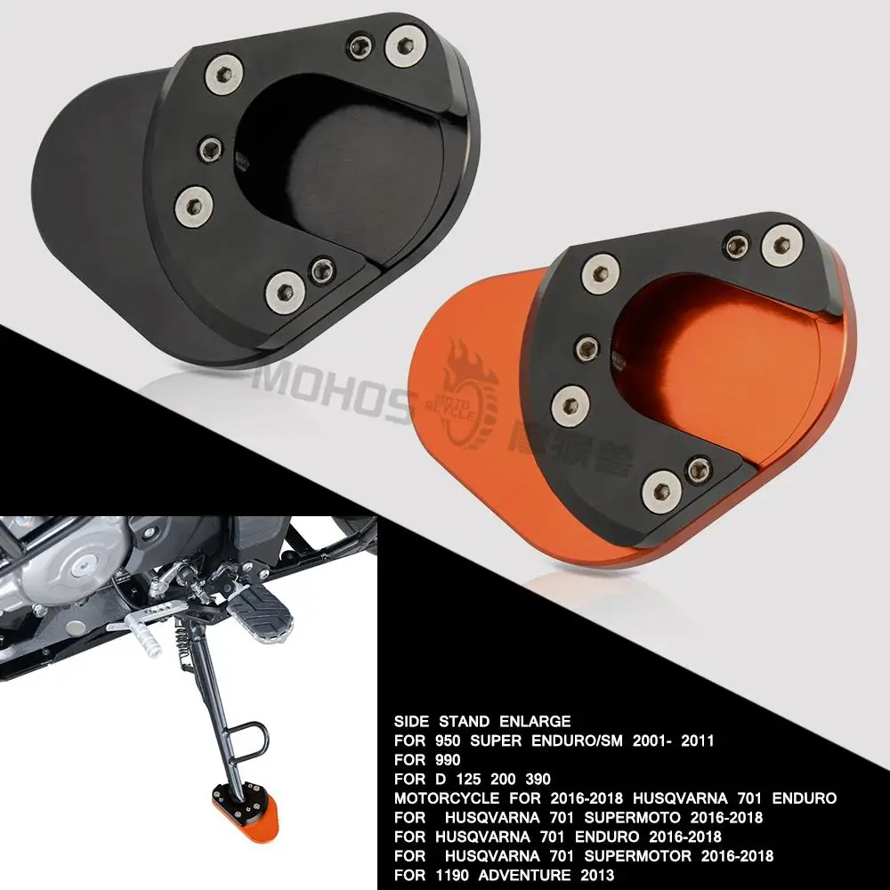 Motorcycle Side Stand Enlarge Kickstand Extension Plate Pad For 950 Super Enduro/SM 2001-2011 2002 2003 2004 2005 2006 2007 2008
Motorcycle Side Stand Enlarge Kickstand Extension Plate Pad For 950 Super Enduro/SM 2001-2011 2002 2003 2004 2005 2006 2007 2008
