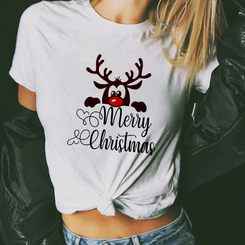Harajuku Christmas Ladies Tee Cute Santa Claus and Reindeer Print T-Shirt Women Loose Casual New All Seasons Streetwear Tops
Harajuku Christmas Ladies Tee Cute Santa Claus and Reindeer Print T-Shirt Women Loose Casual New All Seasons Streetwear Tops
