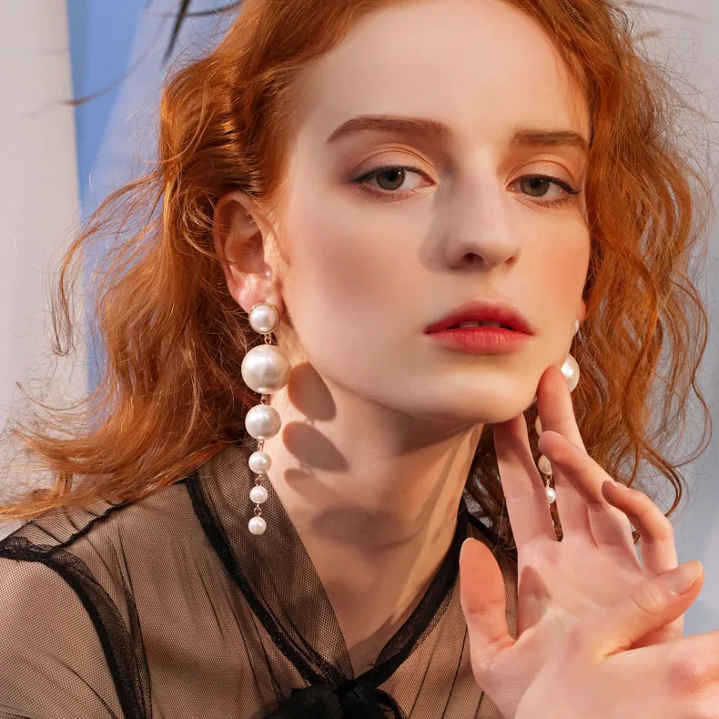 Earrings female net red Korean simple temperament long imitation pearl pendant fashion personality wild trendy earrings earrings
Earrings female net red Korean simple temperament long imitation pearl pendant fashion personality wild trendy earrings earrings