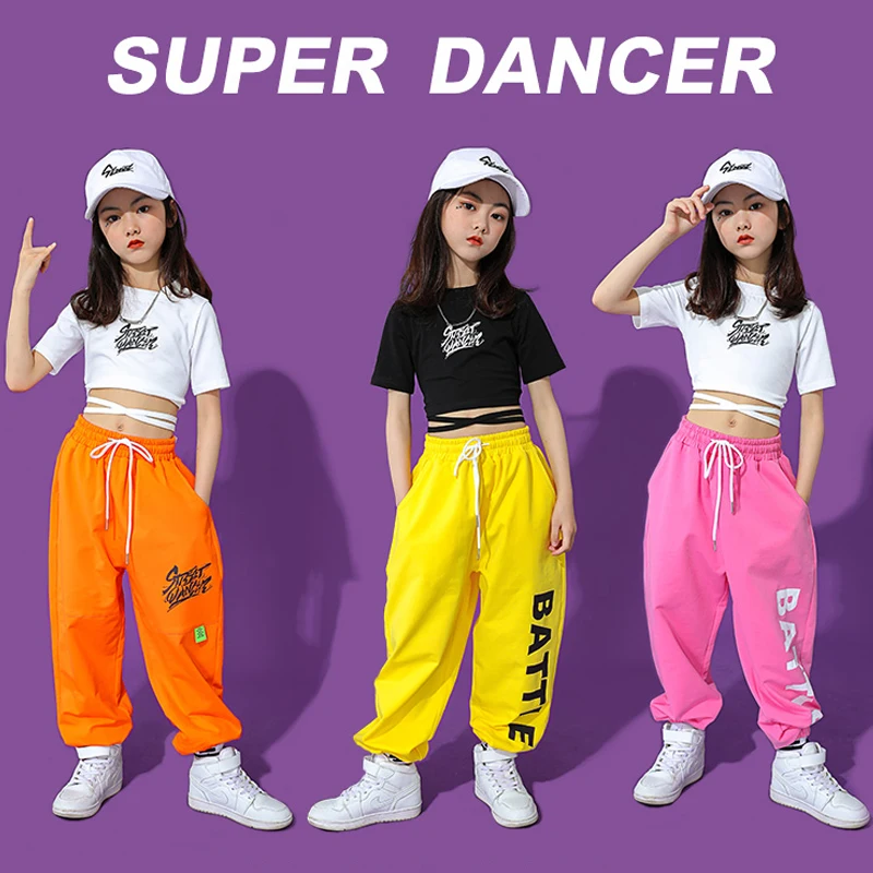 Hip Hop Girls Clothing Jazz Tops Cropped Loose Hip Hop Pants Kids Modern Street Dance Wear Ballroom Performance Costume BL6349
Hip Hop Girls Clothing Jazz Tops Cropped Loose Hip Hop Pants Kids Modern Street Dance Wear Ballroom Performance Costume BL6349